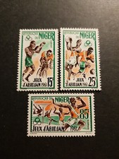 TIMBRE NIGER JEUX SPORTIFS D'ABIDJAN N°114/116 NEUF ** LUXE MNH 1962