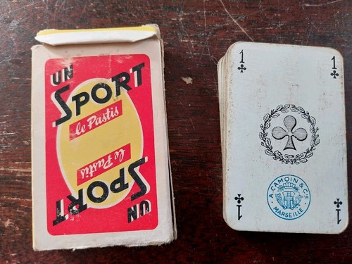 Jeu cartes ancien pastis - le,