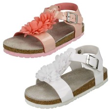 Sandales Filles Avec Fleurs