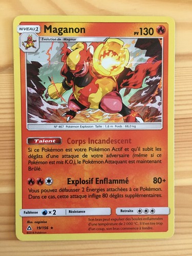 Carte pokémon holo - pokémon, maganon
