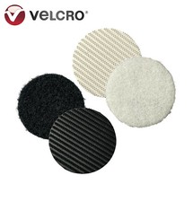 Pièces VELCRO® Auto-adhésives Blanches Et Noires En Dots Industriels Résistants