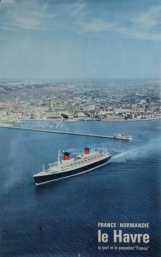 Affiche poster bateau paquebot - affiche,