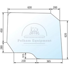 Clear Glass Door Screen for