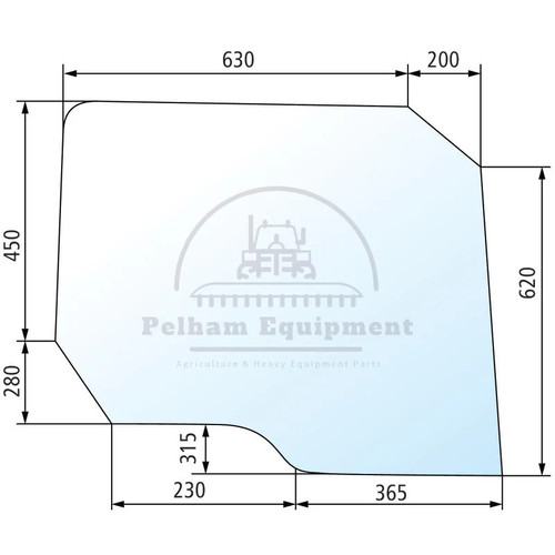 Clear glass door screen - clear,