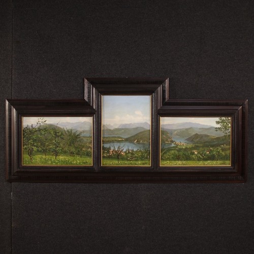 Triptyque tableaux italiens