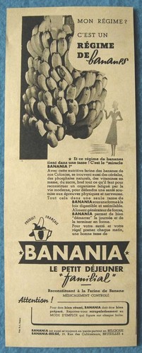 Publicité papier banania - publicité,