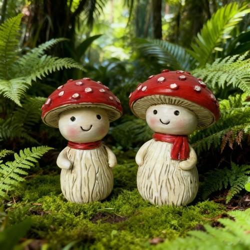 Résine champignon décor - résine,