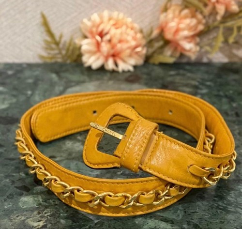 Chanel chaîne ceinture agneau - ceinture,