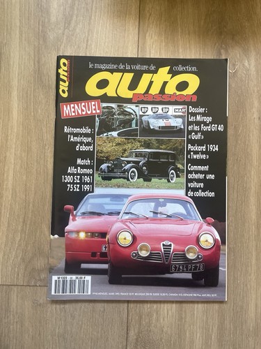 Magazine auto passion - passion, 1992