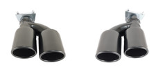 2x Embout D'Échappement Noir