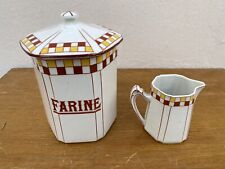 Pot À Farine Et Pot A Lait ancien Style Lustucru