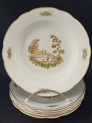Lot assiettes soupe - à,