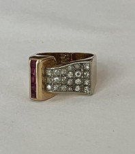 4489- Bague Tank Or Gris