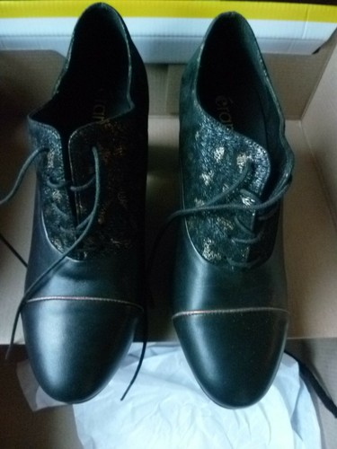 Chaussures cuir talon - cuir,