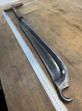 old tool, OUTIL ANCIEN, PAROIR de Sabotier Droitier Forgé N.18