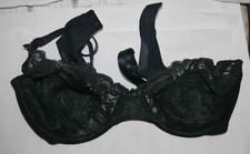 Soutien gorge Playtex « F309 » noir 100B (EU85B) hybride microfibre dentelle