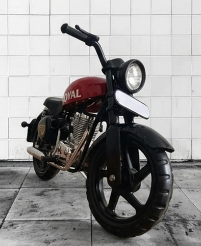 Moto vintage rouge décor - rouge,,