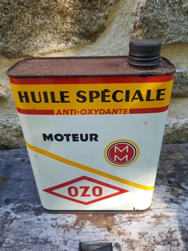 Ancien bidon huile 2 - bidon, litres