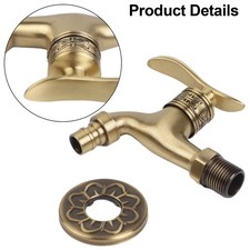 Robinet mural ancien en laiton