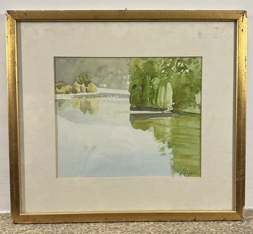 Ancienne aquarelle signée - ,