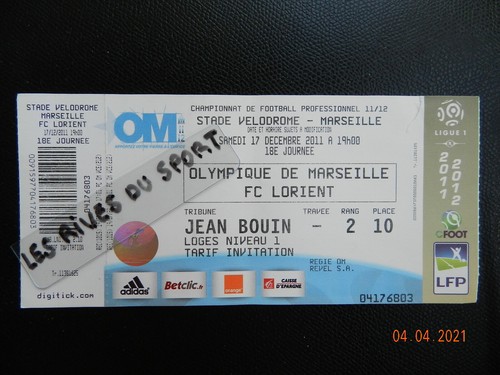 Ticket billet football - +++,