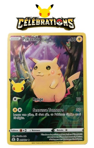Carte pokémon pikachu 005 - pokémon,