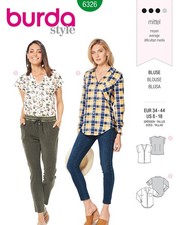 Patron Burda 6326  Chemisier