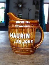 Petit pichet publicitaire  MAURIN 1 Jour MAURIN toujours collection bistrot café