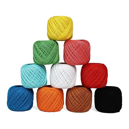 Lot fils crocheter en - 10,
