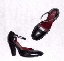 SAN MARINA escarpins  cuir noir P 36 ½  TBE