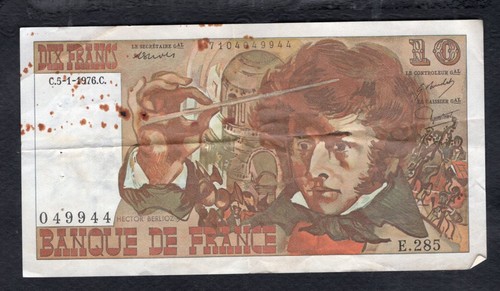 Francs berlioz 1 1976 - 10,