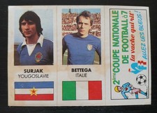 Autocollant  La Vache Qui Rit Panini Mondial Foot España 1982 Surjak / Bettega