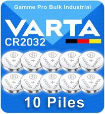 10 x Varta CR2032 CR2016 CR2025 - 2016 2025 2032 Piles Bouton 3V Bulk Industrie