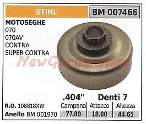 Pignon cloche embrayage - pignon, d'embrayage