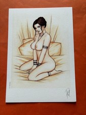PATURAUD EX LIBRIS SIGNE PIN UP  15 x 21  ETAT NEUF