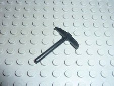 Lego Black Minifig Tool Pickaxe Réf 3841 Set 6985/6481/1969/6847/6672/3151...