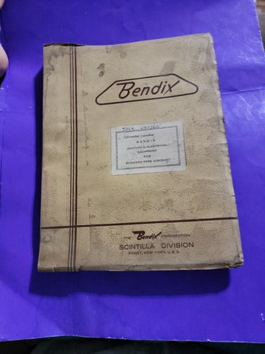 Bendix scintilla magneto - bendix,
