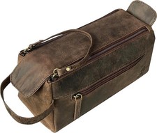 Trousse de Toilette en Cuir pour Homme – Trousse de Toilette fabriquée à la Main