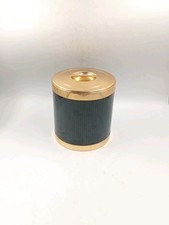 Seau Bac à Glace Plastique Noir Doré Vintage Années 60 70 Midcentury Moderniste