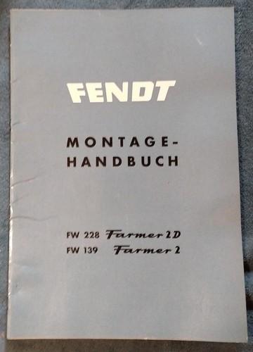 Montagehandbuch fendt fw - ***,