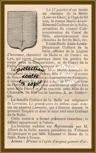 1891 famille collinet la - 1891, de