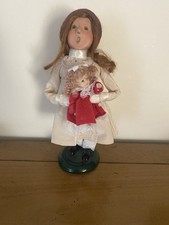 Byer's choice caroler young lady & doll
