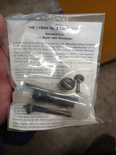 Lyman tang peep sight - no.,