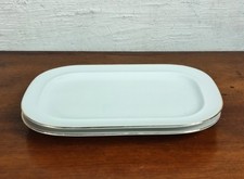 lot de deux joli plats blanc et doré en céramique déco de table signé Bavaria Sc