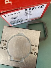 Legrand support de Prise de Sol Simple avec Platine Carrée, Inox  089760