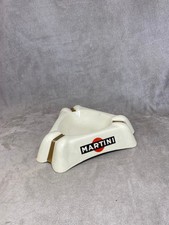 Vintage XXL MARTINI Beige Earthenware Ashtray Made in France 1960s