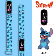 Montres Numériques Enfants, Figurines D'Anime StitchLED Montre  Tactile Étanche