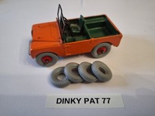 LOT DE 4 PNEUS Gris 21/8 Dinky Toys Jeep Land Rover  🇨🇵