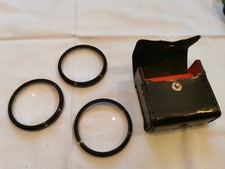 📌 Vivitar Close-Up Lens Set – 55 mm (No.1 / No.2 / No.4) -macro  étui vintage