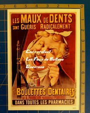 BOULETTES DENTAIRES FOURGEAUD AUZOLLE  publicité pharmacie pharmacy advert